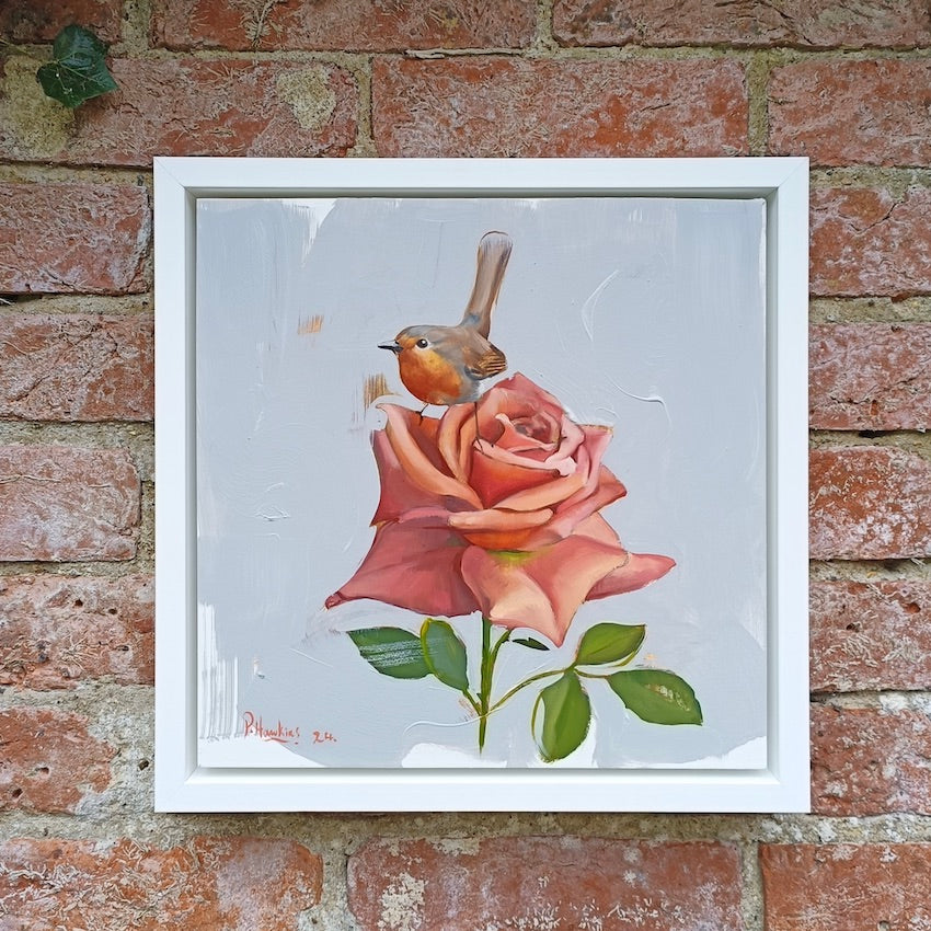 Rose Robin - 30.5 x 30.5 cm - £550