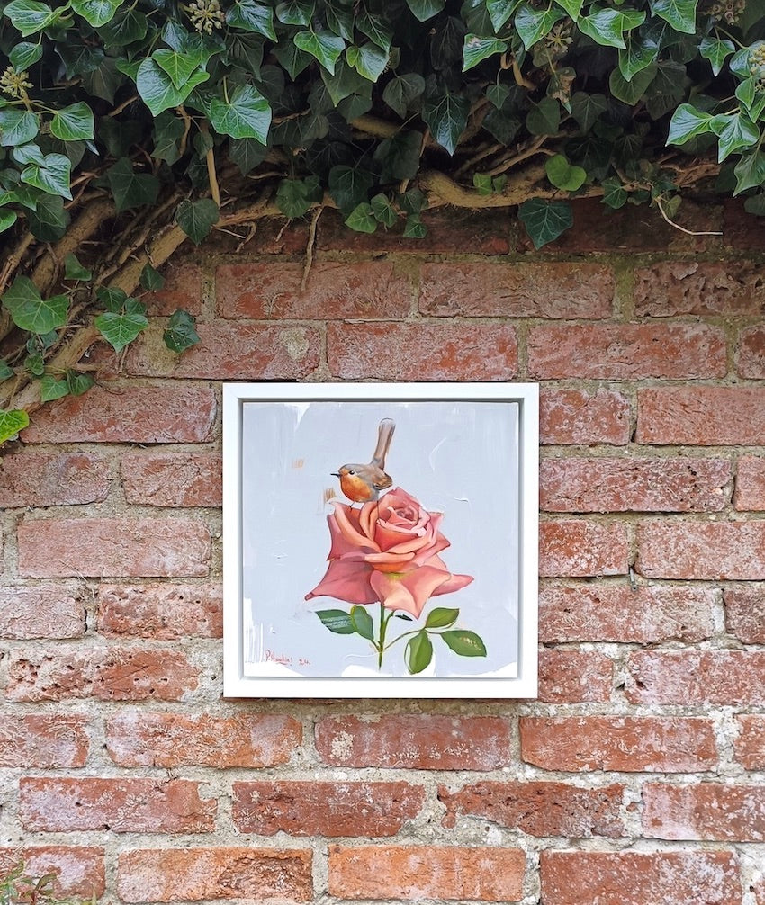 Rose Robin - 30.5 x 30.5 cm - £550